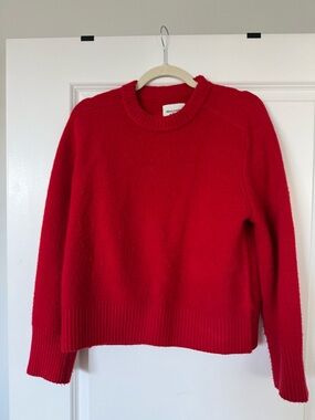 Abercrombie & Fitch Red Madeline Crewneck Sweater - Women's